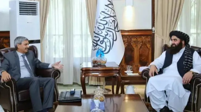 دیدار جی‌پی سینگ، دبیر مشترک وزارت خارجه هند و امیرخان متقی، وزیر خارجه طالبان در کابل (۱۳ جوزا/خرداد)