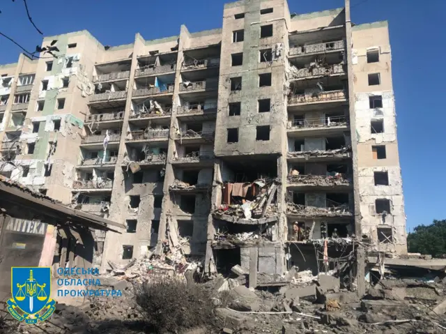 Разрушенный дом в Одесской области