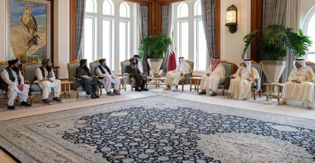 دیدار یعقوب مجاهد با امیر قطر