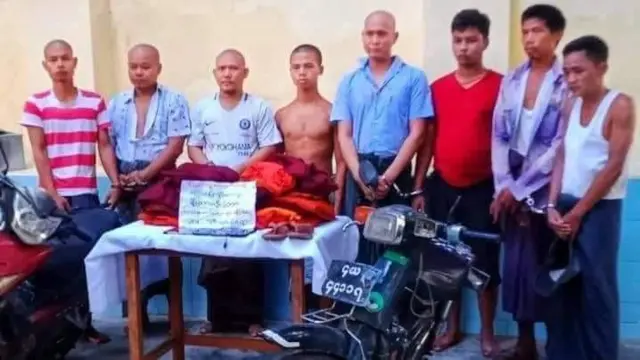 သံဃာတွေနဲ့အတူ ထောင်ဒဏ်ချမှတ်ခံရတဲ့ လူပုဂ္ဂိုလ်တွေဟာ သပိတ်အတွက် ဆိုင်ကယ်မောင်းပို့ကူကြသူတွေဖြစ်ပါတယ်။