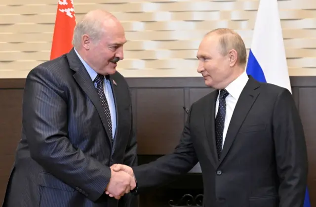 Лукашенко і Путін