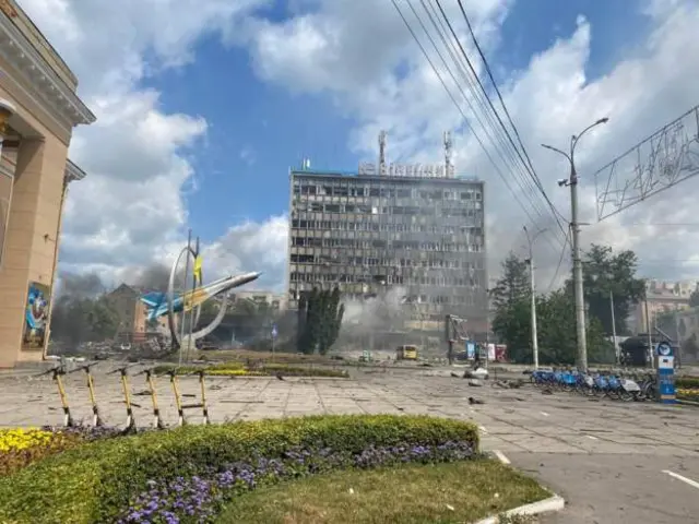 Последствия ракетного обстрела Винницы