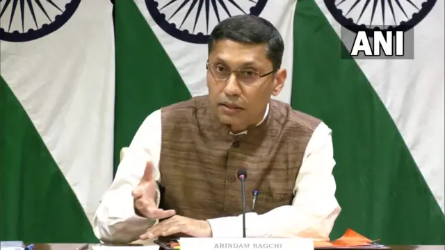 भारतीय विदेश मंत्रालय के प्रवक्ता अरिंदम बागची