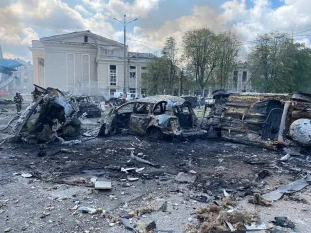 Последствия ракетного обстрела Винницы