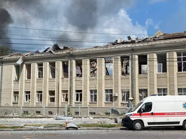 Последствия ракетного обстрела Винницы