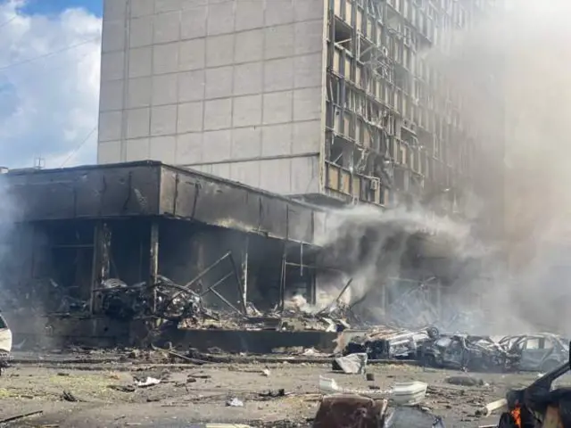 Последствия ракетного обстрела Винницы