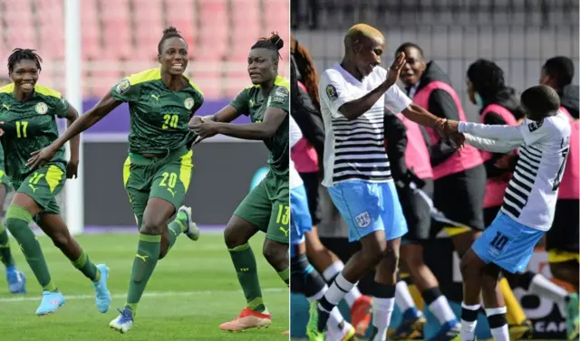 Awọn agbabọọlu Senegal ati Bostwana