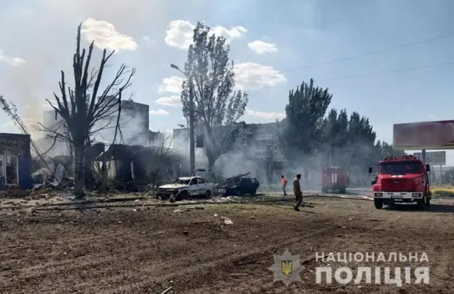 Обстрел Бахмута
