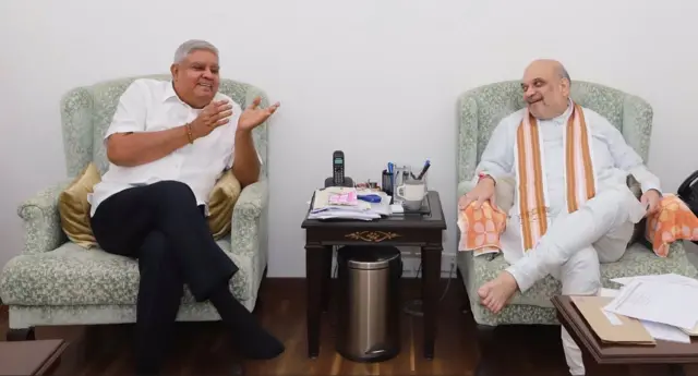 హోం మంత్రి అమిత్ షాతో జగదీప్ ధన్కర్