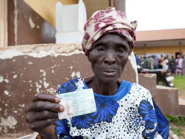 Mama Caroline Adebimpe Adewale, 90 year old voter for Osun election 2022