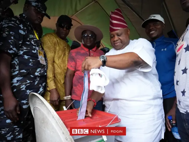 PDP candidate Ademola Adeleke win im polling unit
