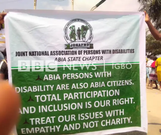 Ndị nwere nkwarụ mere ngagharịiwe n'Abia steeti