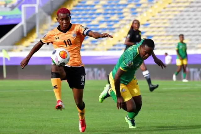 Di game between between Zambia and South Africa