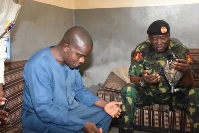 National Youth Service Corps oga Brigadier General Muhammad and one oda man