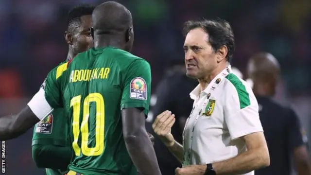 Dem sack Toni Conceicao (right) before Cameroon two-legged 2022 World Cup play-off for March