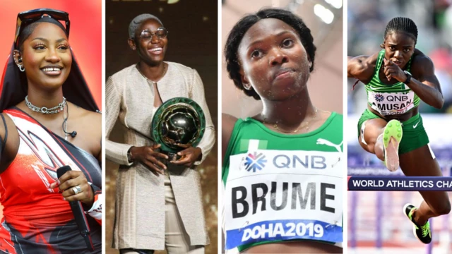 Tems, Asisat Oshoala, Ese Brume and Tobi Amusan