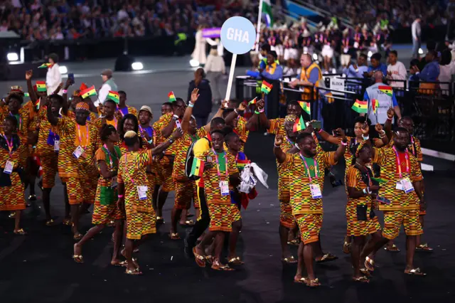 Team Ghana for di Commonwealth Games