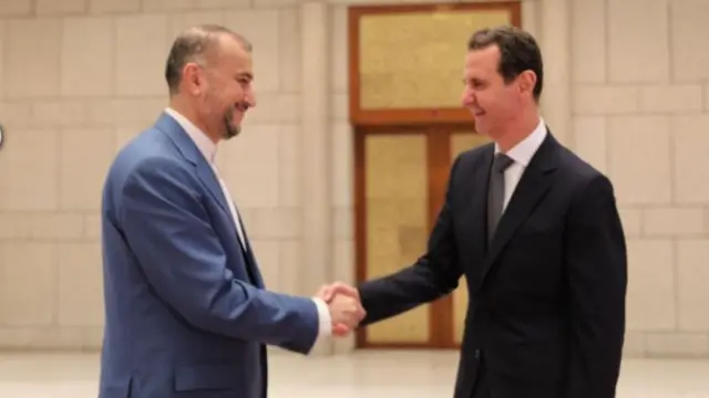 دیدار بشار اسد و وزیر خارجه ایران