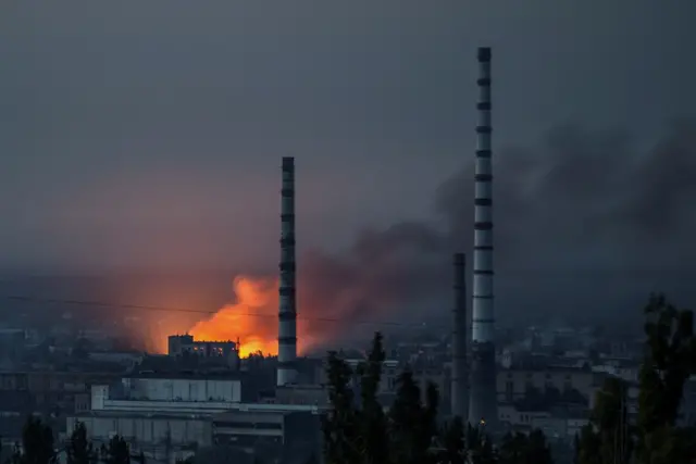 Обстрелы в Лисичанске (снимок сделан 18 июня)