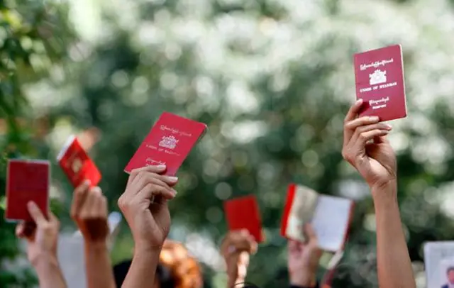 Passport, Myanmar