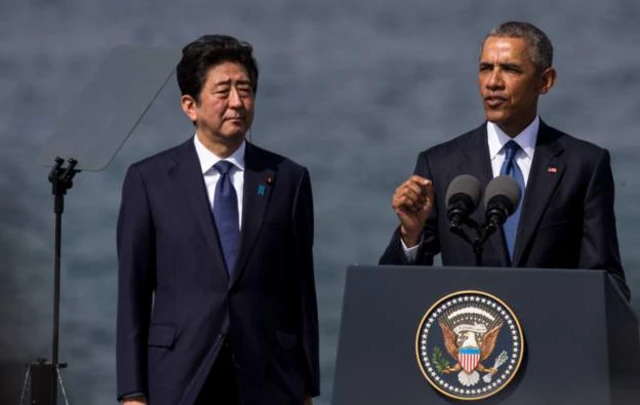 Obama na Shinzo Abe (kutoka maktaba)