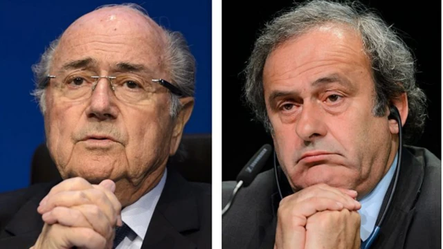 Fifa president Sepp Blatter and vice-president Michel Platini