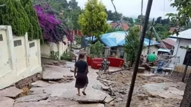 ရေကျသွားပြီဖြစ်လို့ သန့်ရှင်းရေးလုပ်ငန်းတွေ စလုပ်နေပြီ
