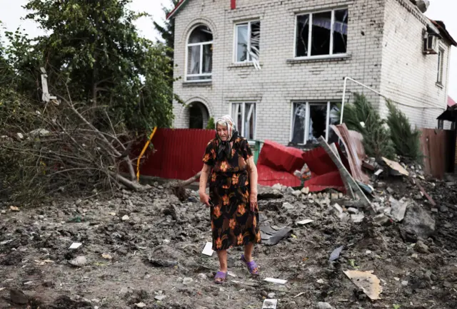 Жительница Краматорска после обстрела