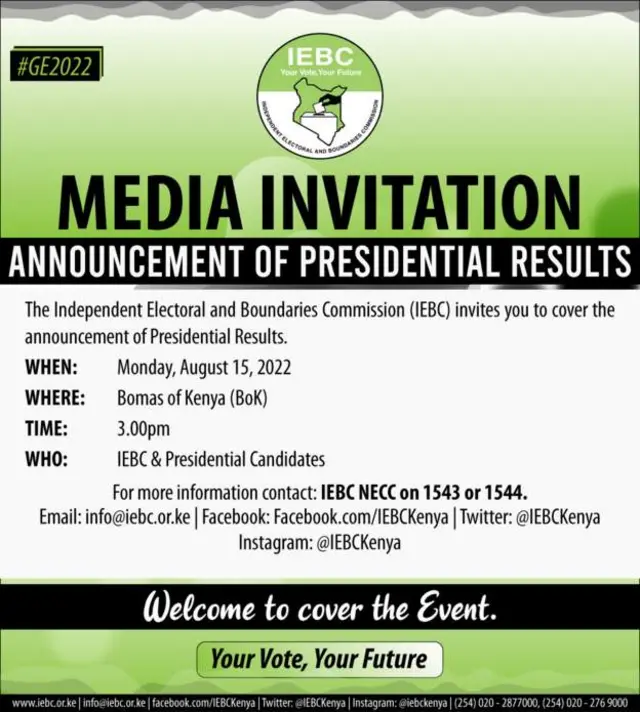 Tangazo la IEBC