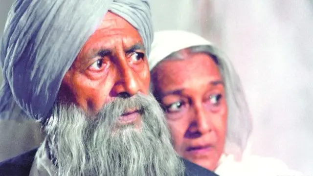 फिल्म तमस में भीष्म साहनी के साथ दीना पाठक