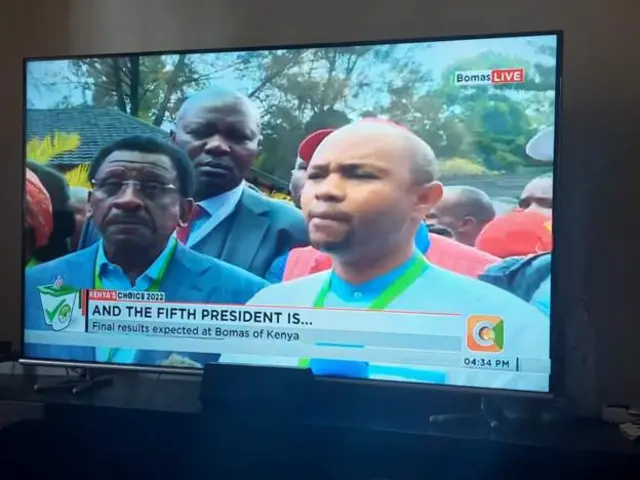 Ajenti mkuu wa uchaguzi wa Raila Odinga Saitabao Kanchory akizungumza na vyombo vya habari