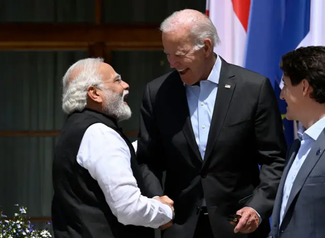 नरेंद्र मोदी और जो बाइडन
