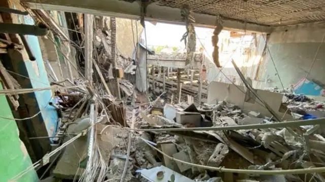 Shambulio hilo la kabla ya alfajiri siku ya Alhamisi lilisababisha uharibifu mkubwa katika jengo