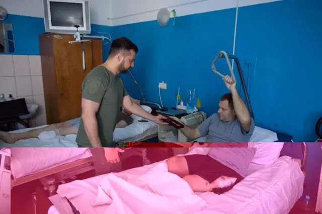 Зеленский в госпитале