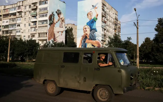 Украинские военные в Бахмуте