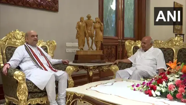 రామోజీరావుతో అమిత్ షా భేటీ