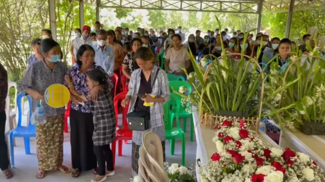 သေနတ်ပစ်ခံရပြီး သေဆုံးသူ ဇနီးမောင်နှံ နာရေး