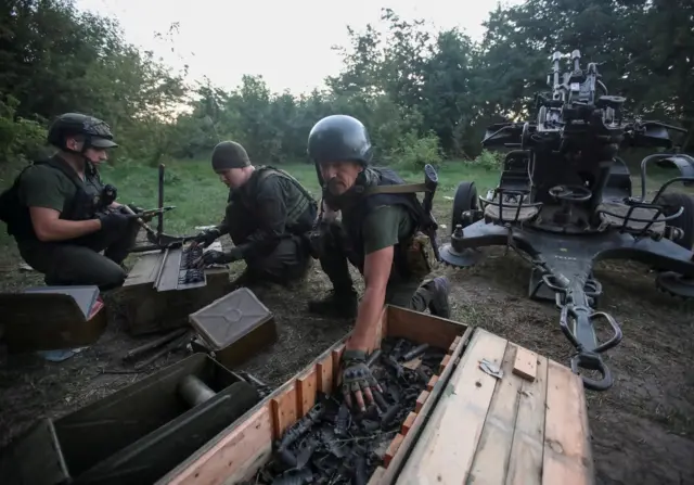 Украинские войска под Харьковом