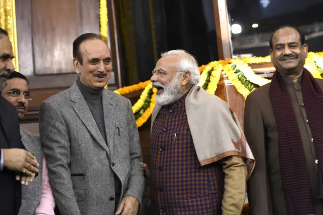 ग़ुलाम नबी आज़ाद और नरेंद्र मोदी