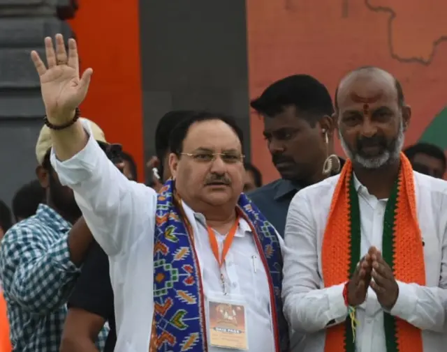 వరంగల్ సభలో జేపీ నడ్డా, బండి సంజయ్