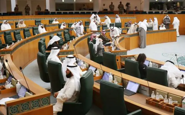 جلسة في مجلس الأمة الكويتي في السادس من مارس/آذار الماضي