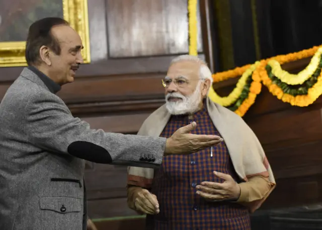 ग़ुलाम नबी आज़ाद और नरेंद्र मोदी