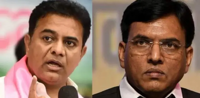 కేటీఆర్, మన్సుఖ్ మాండవీయ