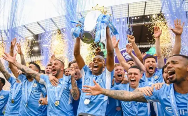 Man City celebrate