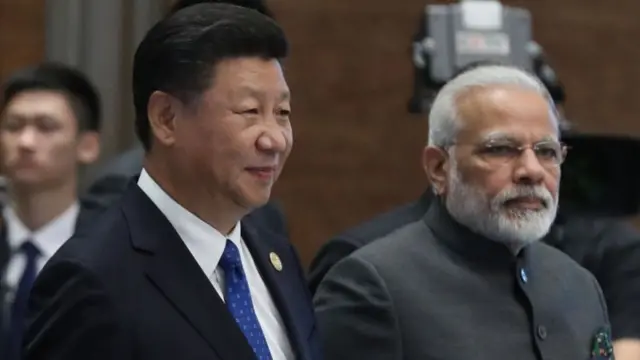 राष्ट्रपति शी जिनपिंग और प्रधानमंत्री नरेंद्र मोदी