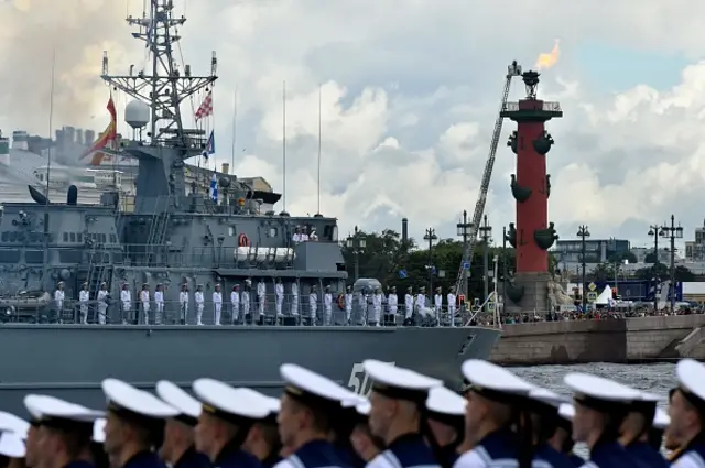 Святкуванні Дня ВМФ Росії у Санкт-Петербурзі 31 липня