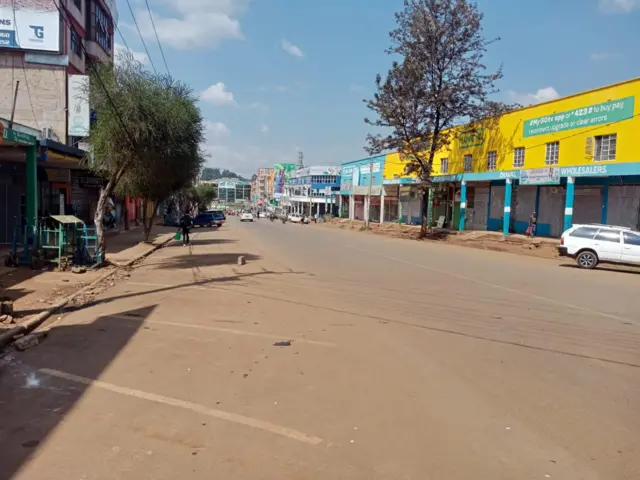 Streets dey empty for Kenya