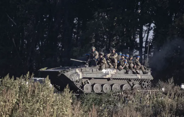 українські військові на Харківщині