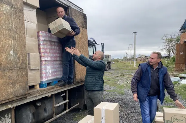 Гуманитарная помощь в Харьковской области