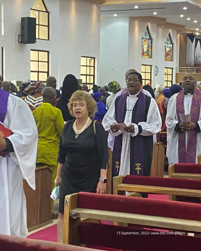 Di service hold for di Cathedral of Advent, Abuja, Nigeria Capital